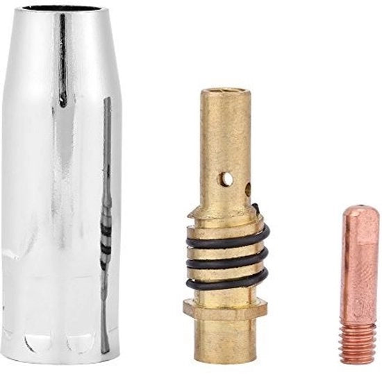 Set di accessori per laser 11 pezzi - Contattori/nozzoli - Supporto - Adatto per 15AK Bruciatori - Materiale di alta qualità/Metallo/Coppo - Utilizzo duraturo - Strumento per lavorazione laser