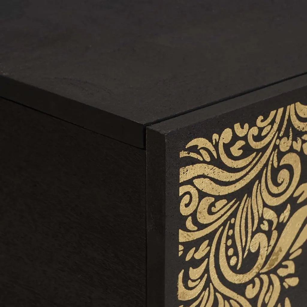 Tavolino da Salotto-Tavolino da soggiorno-Tavolo Nero 80 x 50 x 40 cm 744224