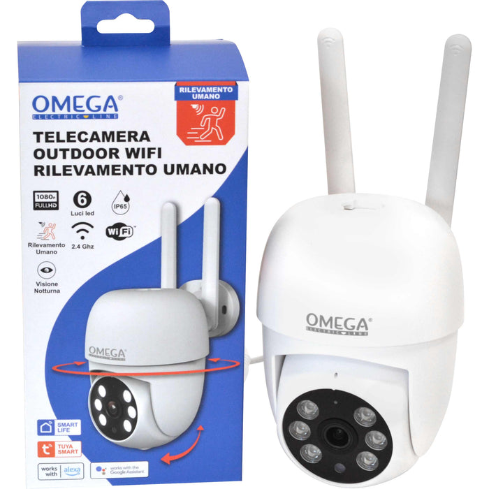 Telecamera Smart WiFi da Esterno Full HD 1080P IP65 – Colore Bianco
