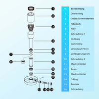 Skimmer di superficie CSP-40 per laghetti fino a 40 m², altezza regolabile 650–850 mm