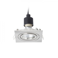 Faretto lampada MURO SQ da incasso nichel opaco 230V GU10 50W