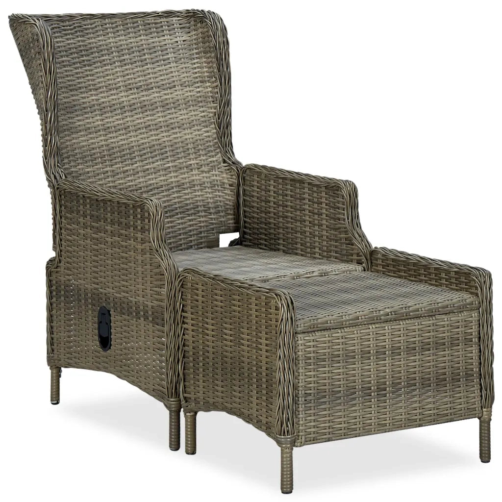 Set da Pranzo da Giardino 9 pz con Cuscini in Polyrattan Marrone cod mxl 69404