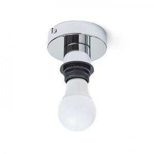 Lampada SOLO R base per soffitto cromo 230V E27 53W