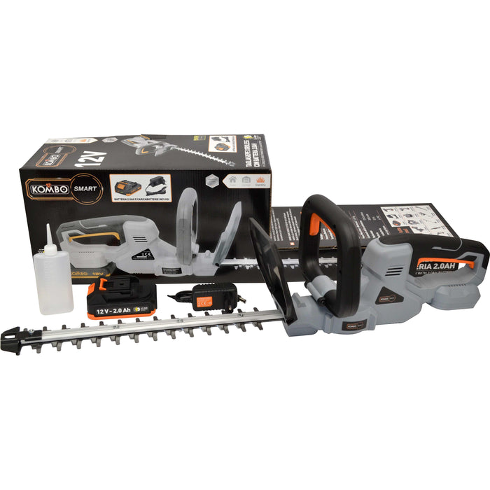 Kit Tagliasiepe a Batteria Kombo Smart 12V 2.0Ah – Precisione, Leggerezza e Massima Libertà di Movimento
