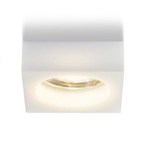 Faretto BIANCA SQ da incasso vetro opalino 230V GU10 50W