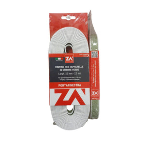 CINTINO EXTRA PESANTE 7,5M 30MM VERDE BALCONI.