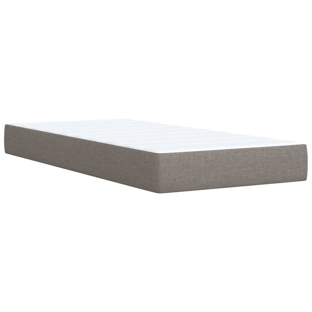 Letto Ottomano con Materasso e LED Tortora 100 x 200 cm Tessuto 3456971