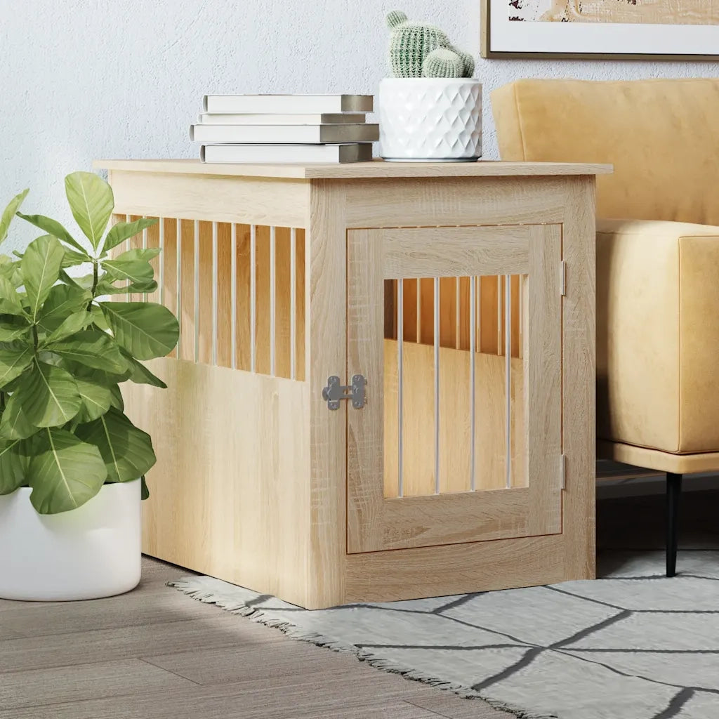 Gabbia Cani da Arredamento Rovere Sonoma 55x75x65cm Multistrato 838318