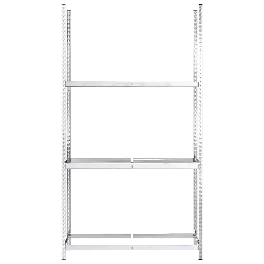 Portapneumatici a 3 Strati 2 pz Argento 110x40x200cm in Acciaio cod mxl 54316