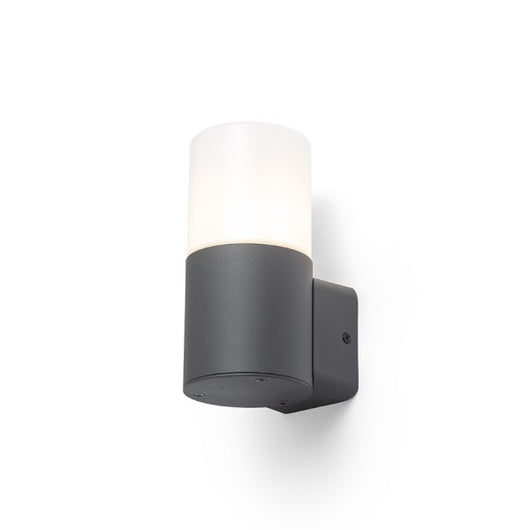 Lampada applique BONNIE da parete grigio antracite opale PP 230V E27 28W IP44