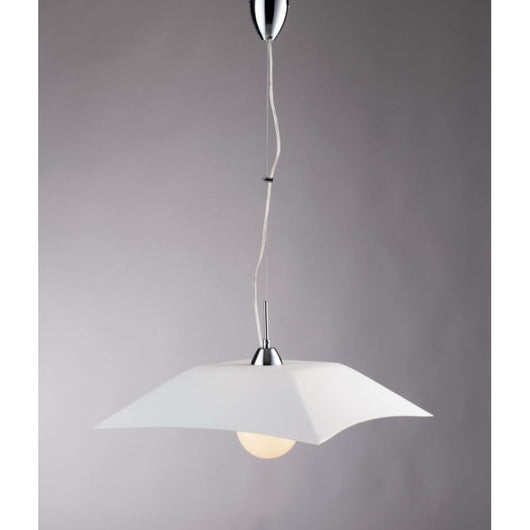 LAMPADARIO OSIRIDE E27 D.50XH120CM BIANCO QUADRO.