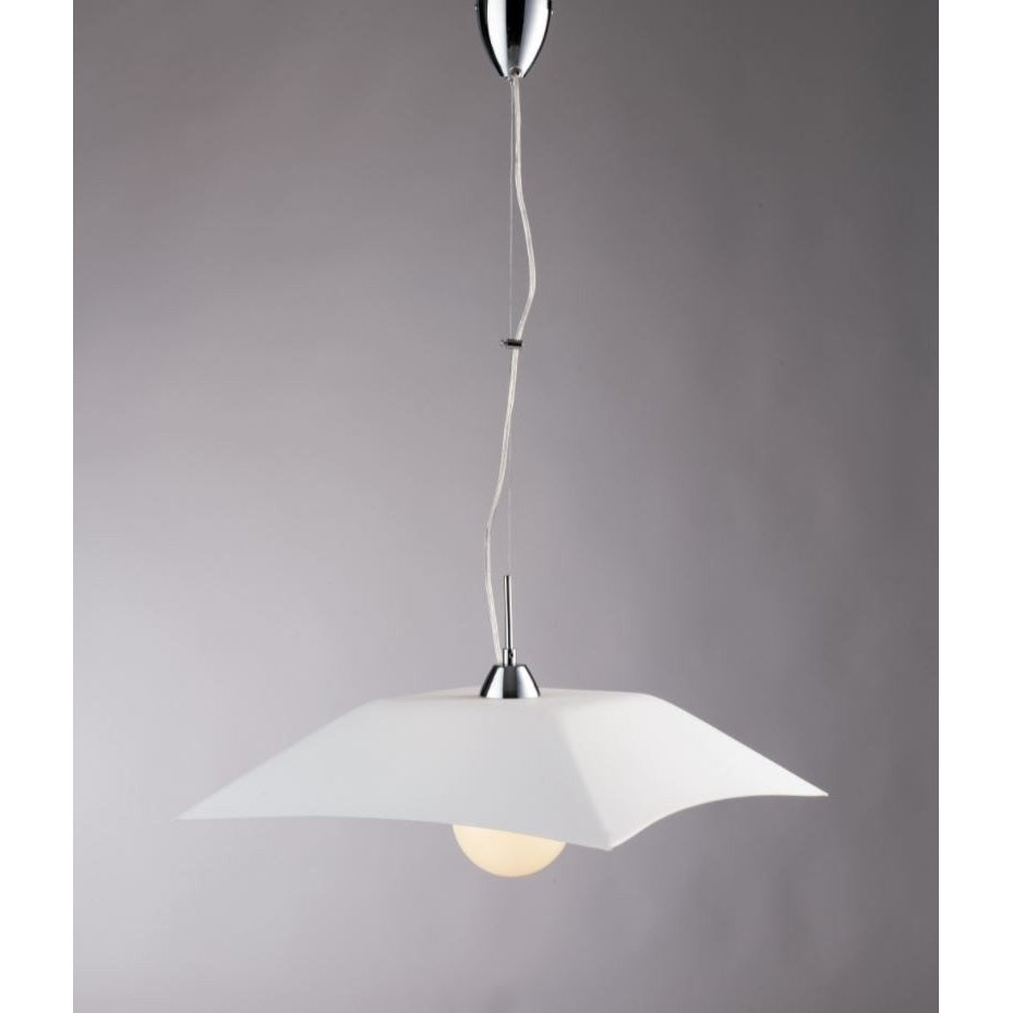 LAMPADARIO OSIRIDE E27 D.50XH120CM BIANCO QUADRO.