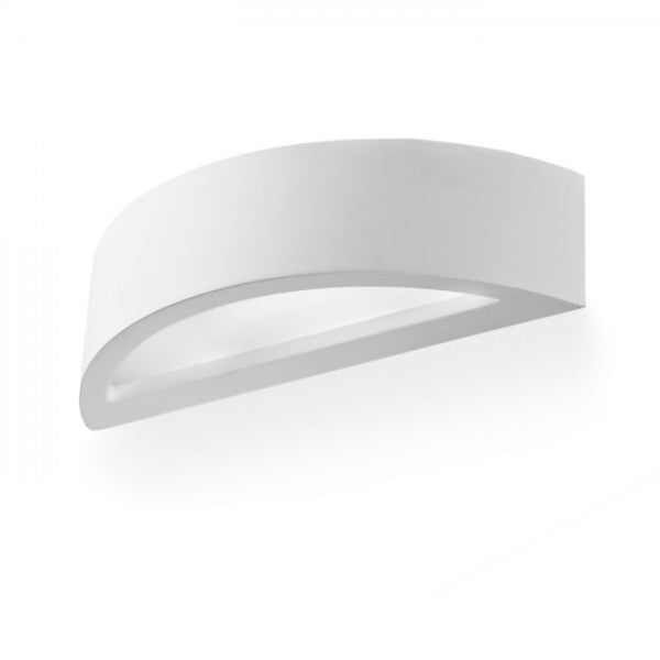 Faretto applique CRESCENT da parete in gesso Verniciabile 230V R7s 78mm 80W