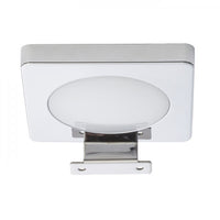 Lampada luce da bagno YOLO SQ sopra specchio cromo 12V= LED 4W IP44 3000K