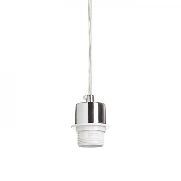Lampadario MORE 60 base a sospensione per soffitto  cromo 230V E27 3x42W