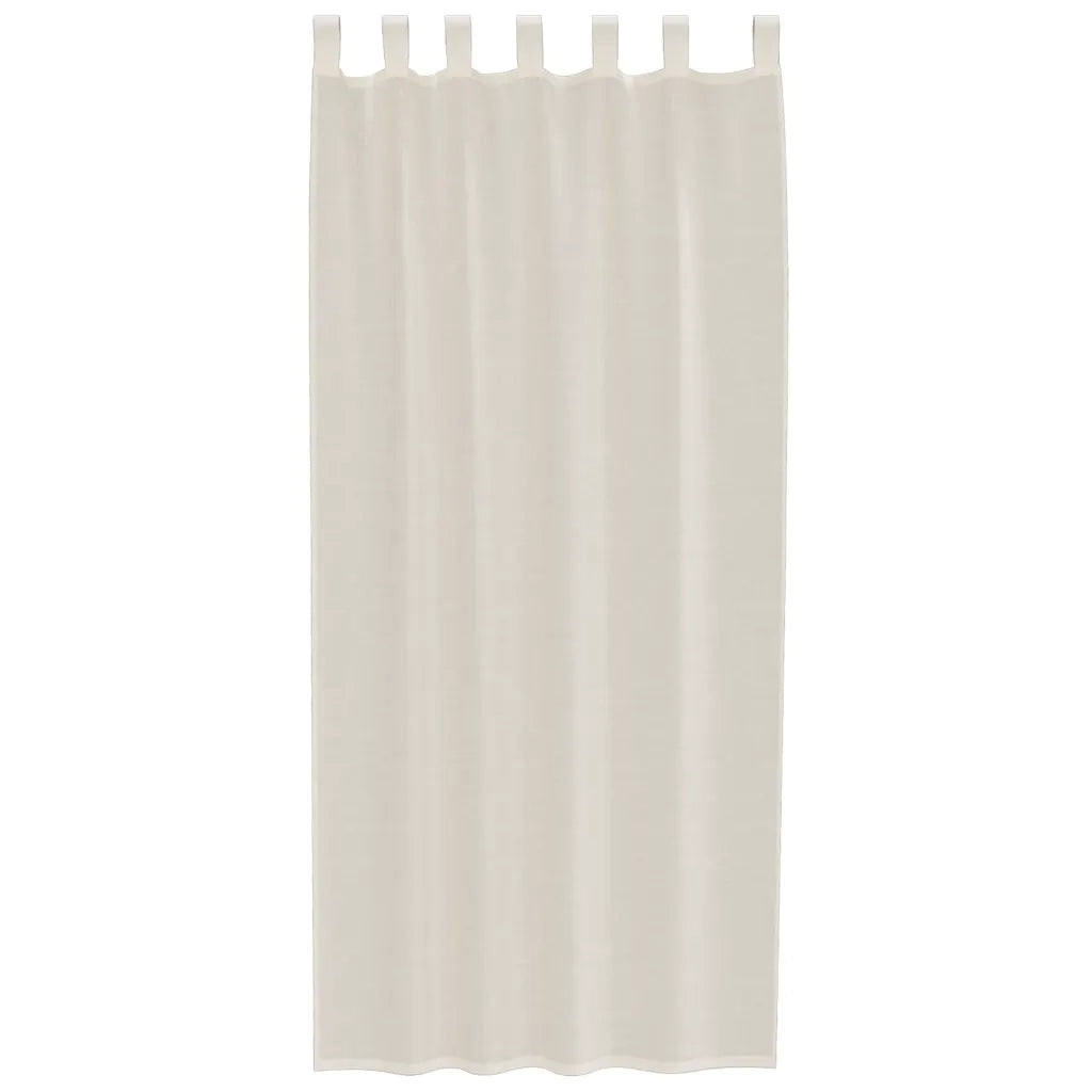 Tende in Voile con Linguetta 2 pz Crema