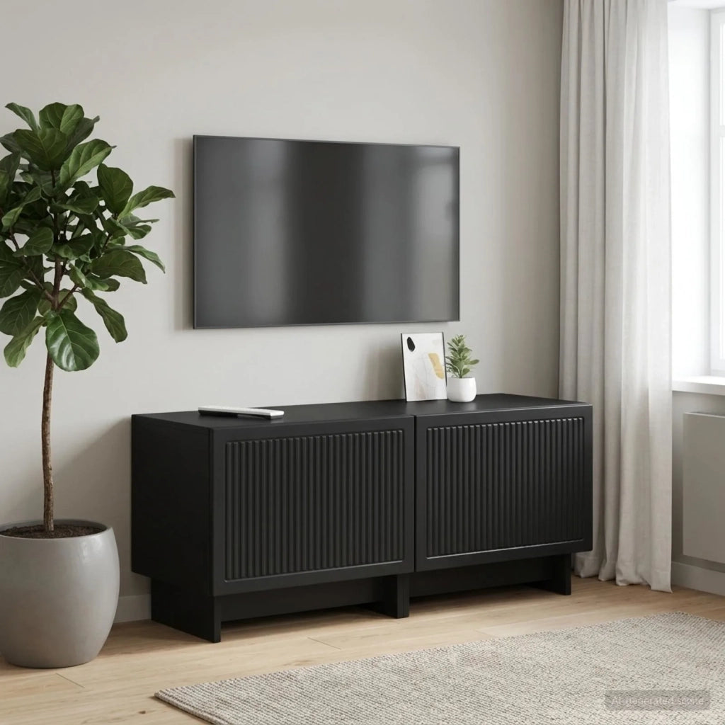 Mobile TV Nero Legno ingegnerizzato 896016