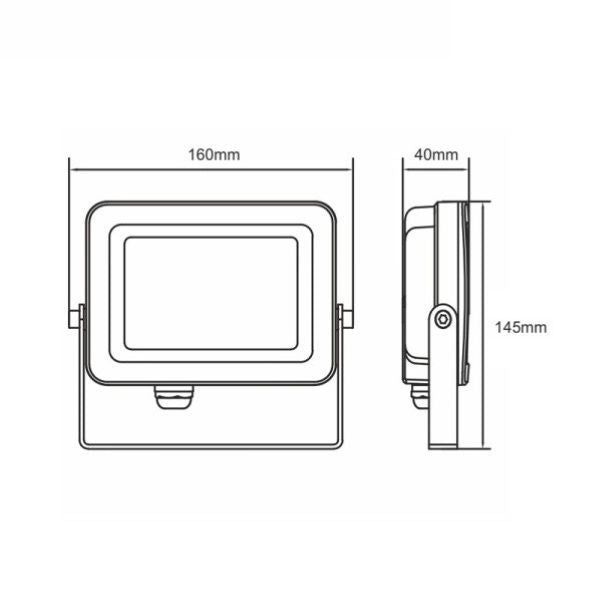 FARO PROIETTORE DA ESTERNO A LED 30W LUCE NATURALE 4000K CORTEN SKY BENEITO