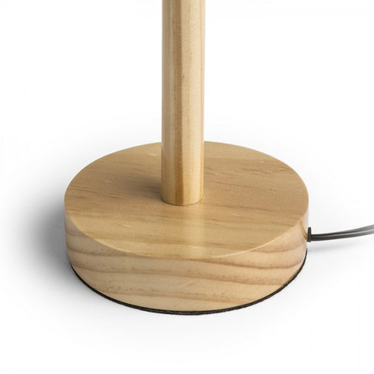 Lampada piedistallo MAUI base da tavolo  legno 230V E27 20W