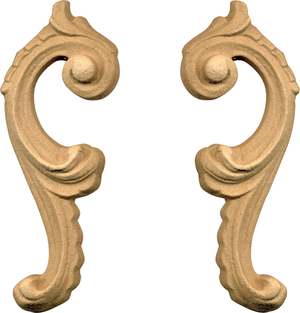 Fregio pasta di legno grezzo art034860 sx