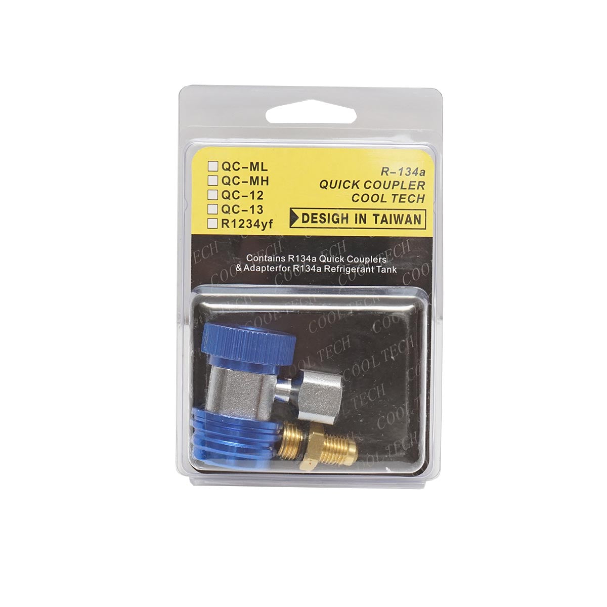 Attacco rapido per sistema di condizionamento dell'aria a bassa pressione con freon R-134A Breckner Germany