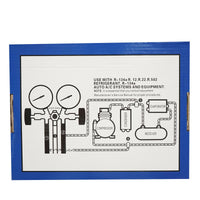 Batteria manometro a 2 vie per refrigerante AC R22 Breckner Germany