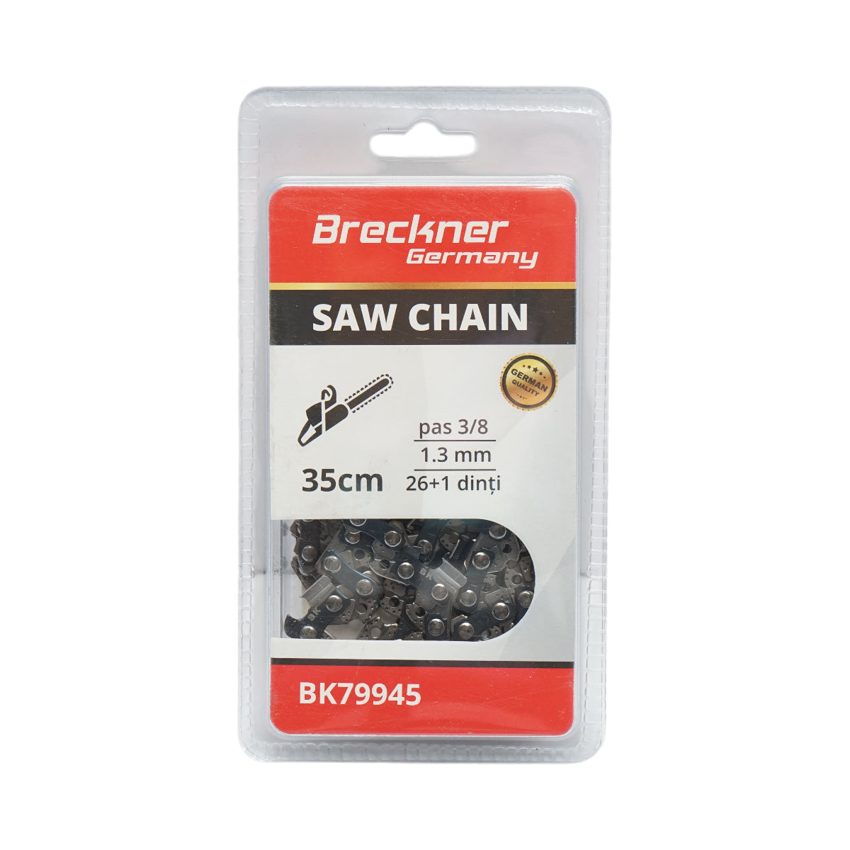 Catena per motosega passo 3/8, 26+1 denti, 1,3 mm, lunghezza 35 cm Breckner Germany