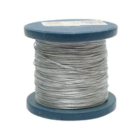 Cavo in acciaio zincato 1mm, 1x7 trefoli, carico massimo 95Kg, peso 1Kg, 200m/rotolo