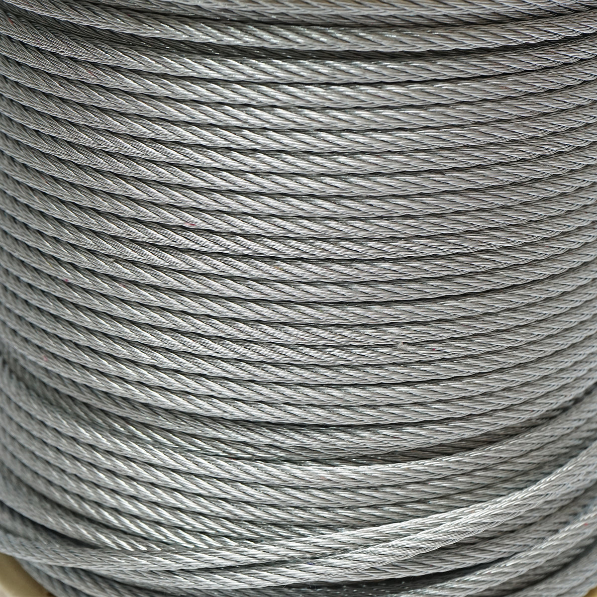 Cavo in acciaio zincato 5mm, 6x7 trefoli, carico massimo 1460Kg, peso 13,1Kg, 150m/rotolo