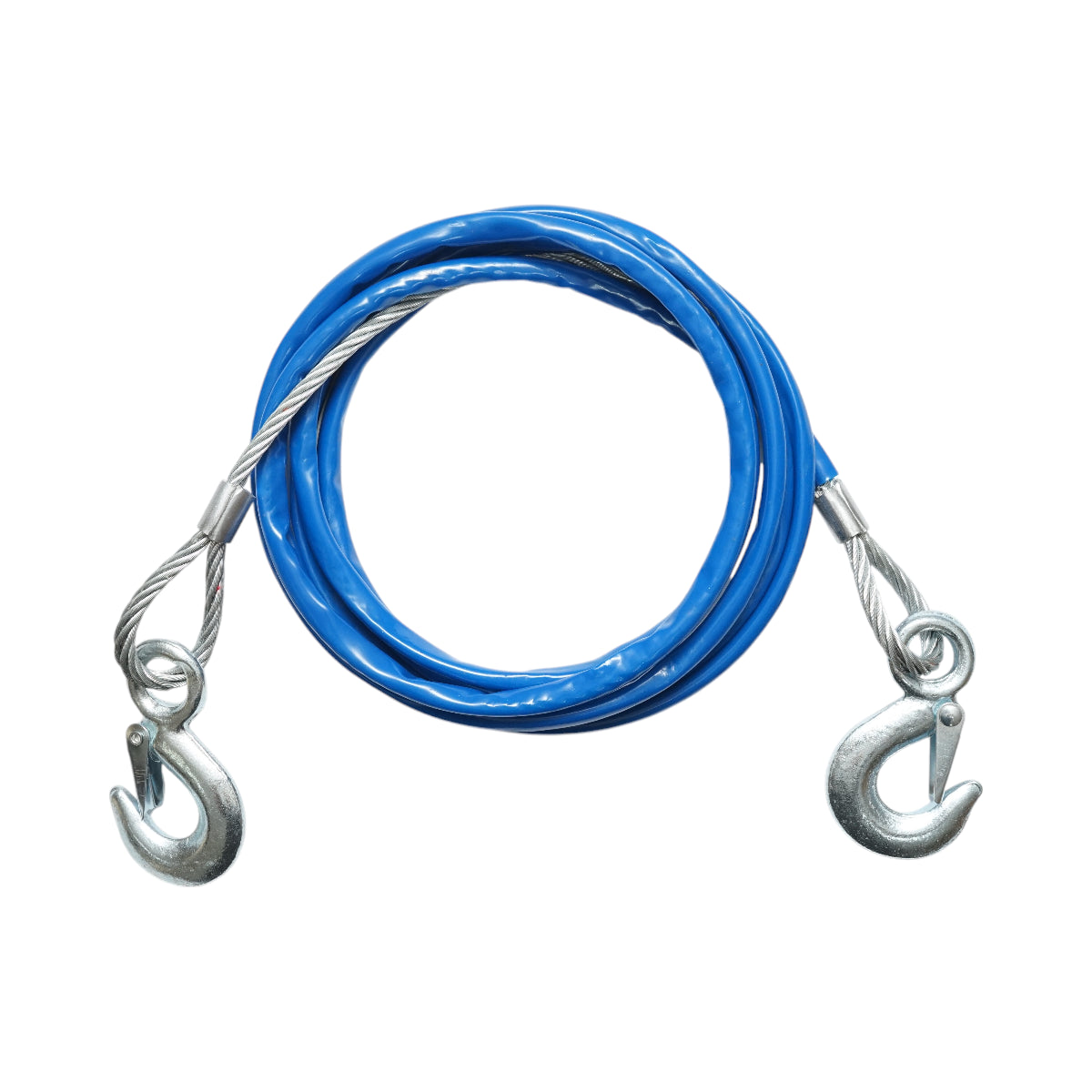 Cavo/fune di traino in metallo fi 8 peso massimo supportato 3 T lunghezza 3,5 m