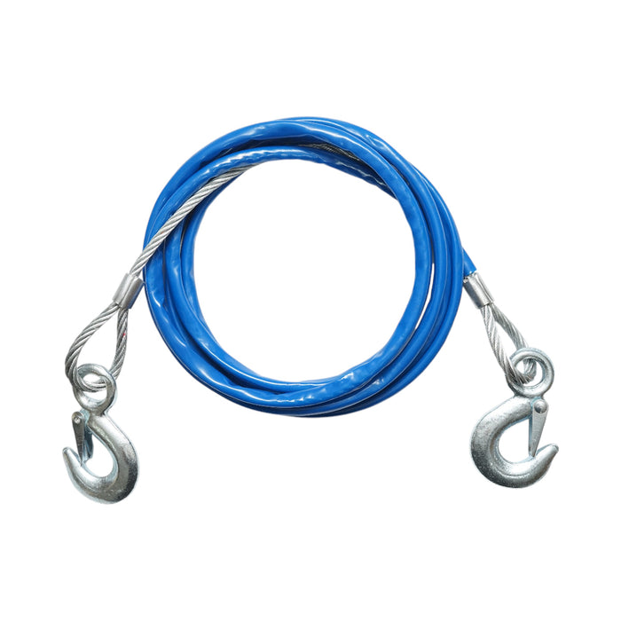 Cavo/fune di traino in metallo fi 8 peso massimo supportato 3 T lunghezza 3,5 m