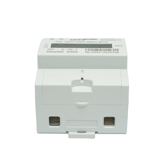 Contatore, contatore digitale intelligente monofase 230 VAC, 100 A, guida DIN 4 moduli MF0028-02806