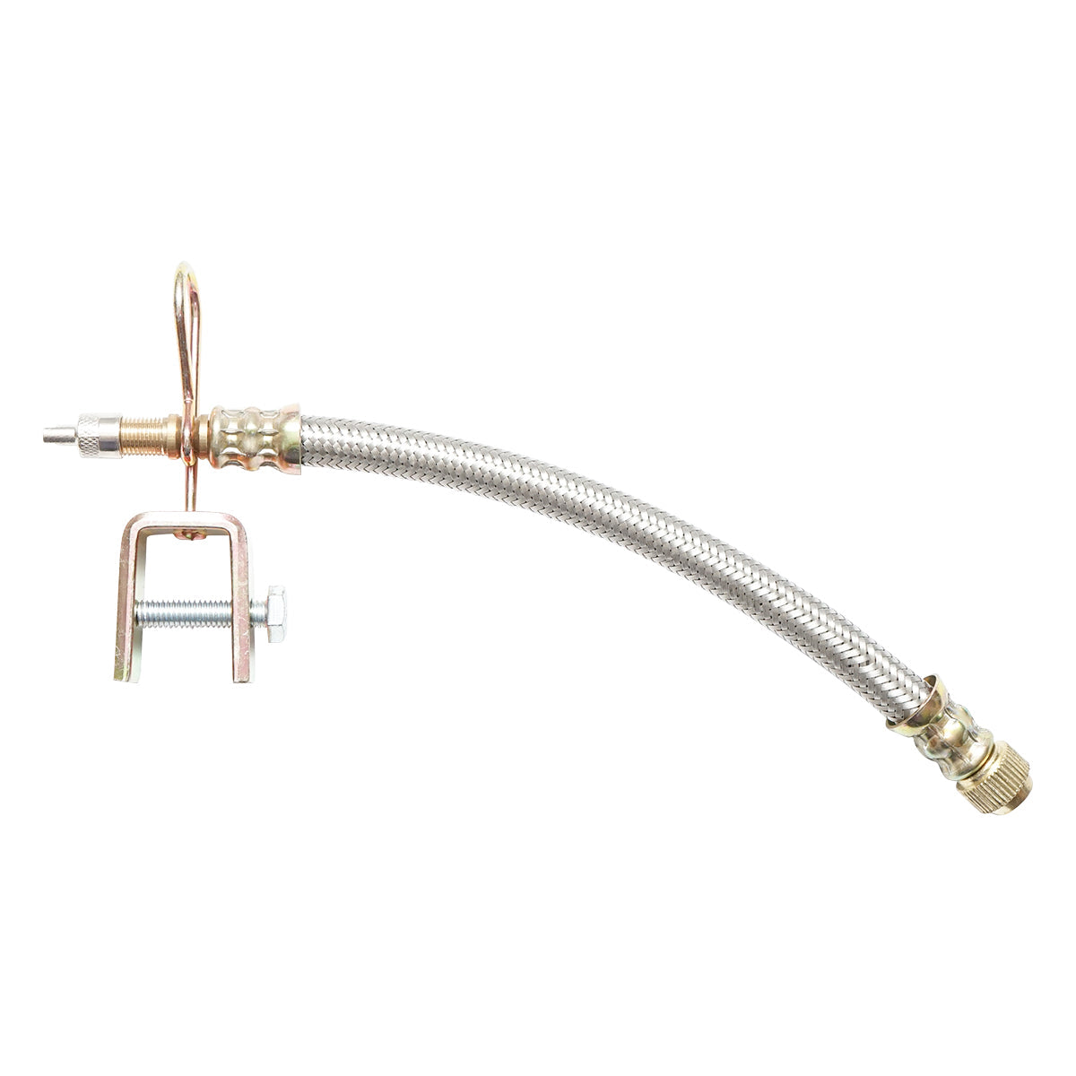 Estensione valvola ruota con protezione metallica e clip a vite 150/180 mm