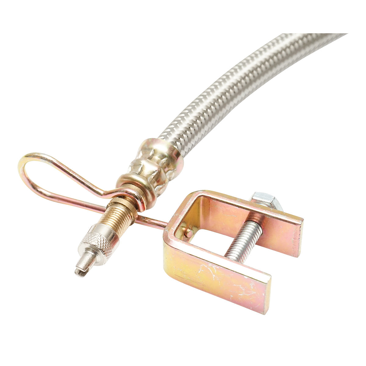 Estensione valvola ruota con protezione metallica e clip a vite 150/180 mm