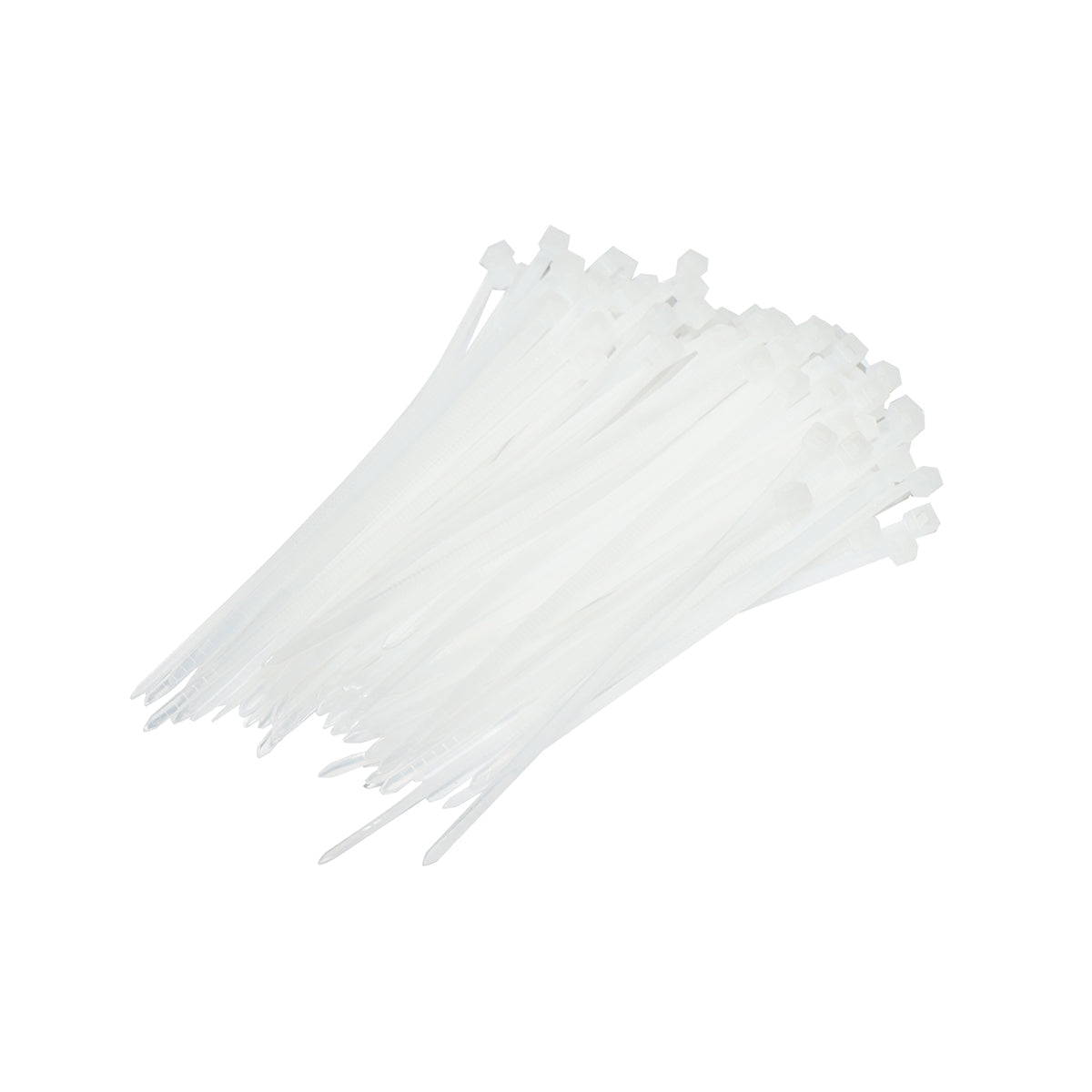 Fascette in plastica 3.5×250 mm – bianche – set da 100 pezzi Breckner Germany