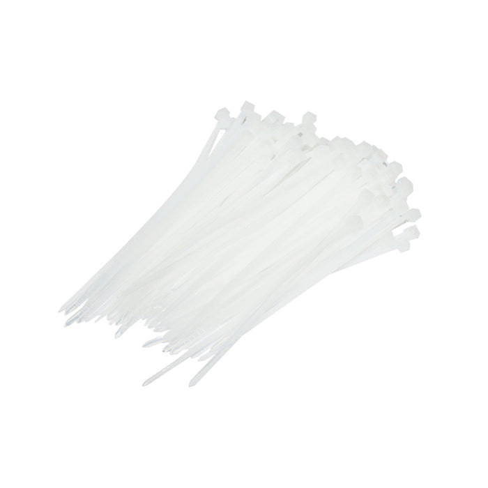 Fascette in plastica 3.5×250 mm – bianche – set da 100 pezzi Breckner Germany