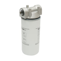 Filtro antiparticolato per serbatoio diesel e supporto (batteria), pressione 3,4 bar, portata 94,6 L/min, 30 micron, 1-1/2 -16 UNF Breckner Germany