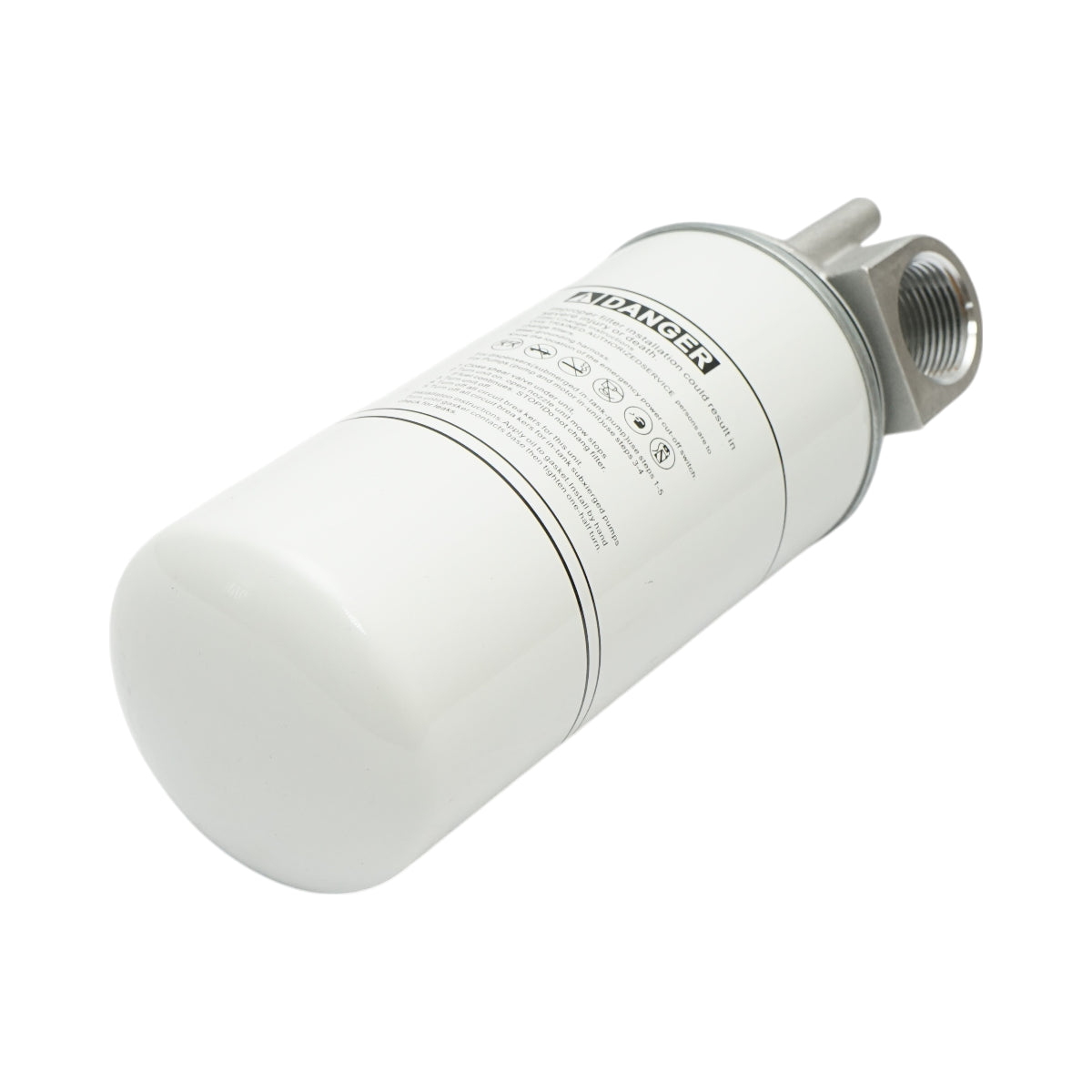 Filtro antiparticolato per serbatoio diesel e supporto (batteria), pressione 3,4 bar, portata 94,6 L/min, 30 micron, 1-1/2 -16 UNF Breckner Germany