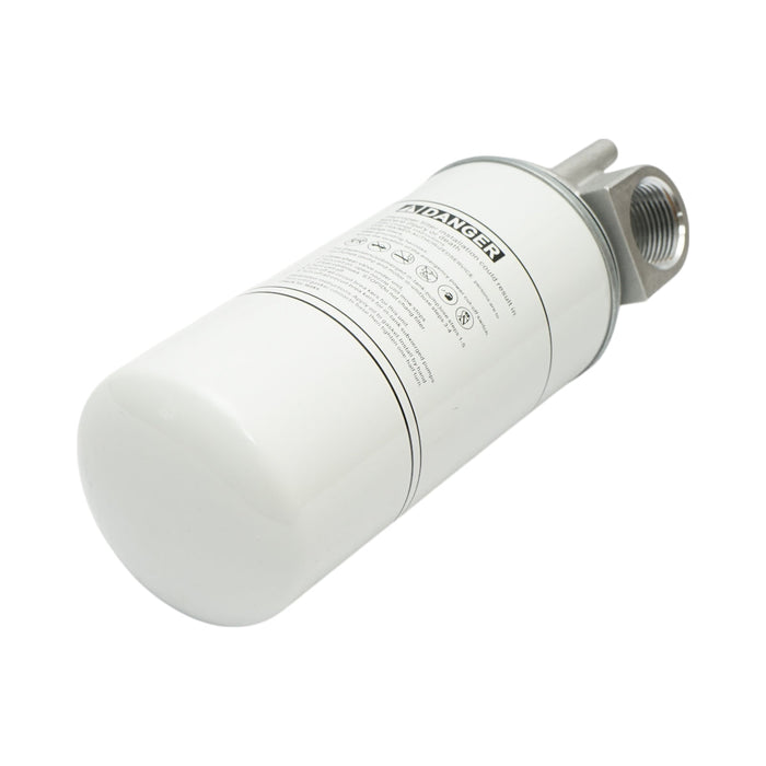 Filtro antiparticolato per serbatoio diesel e supporto (batteria), pressione 3,4 bar, portata 94,6 L/min, 30 micron, 1-1/2 -16 UNF Breckner Germany