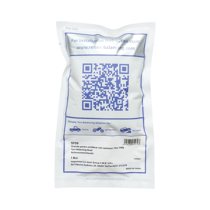 Granuli per l’equilibratura delle ruote – camion, auto, moto, off-road – 340g