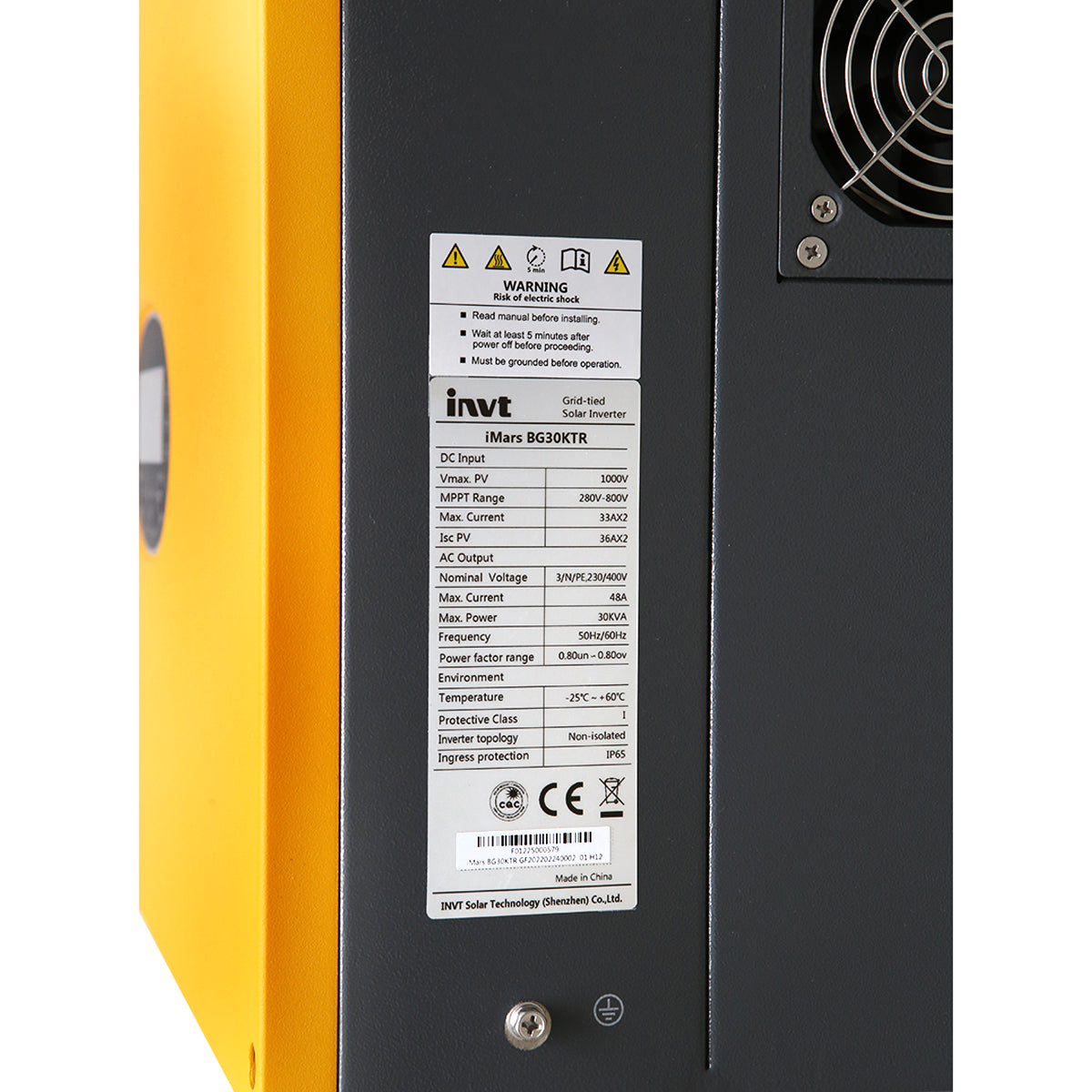 Inverter ON-GRID iMARS 30KW BG30KTR INVT trifase 400V doppio MPPT prosumer