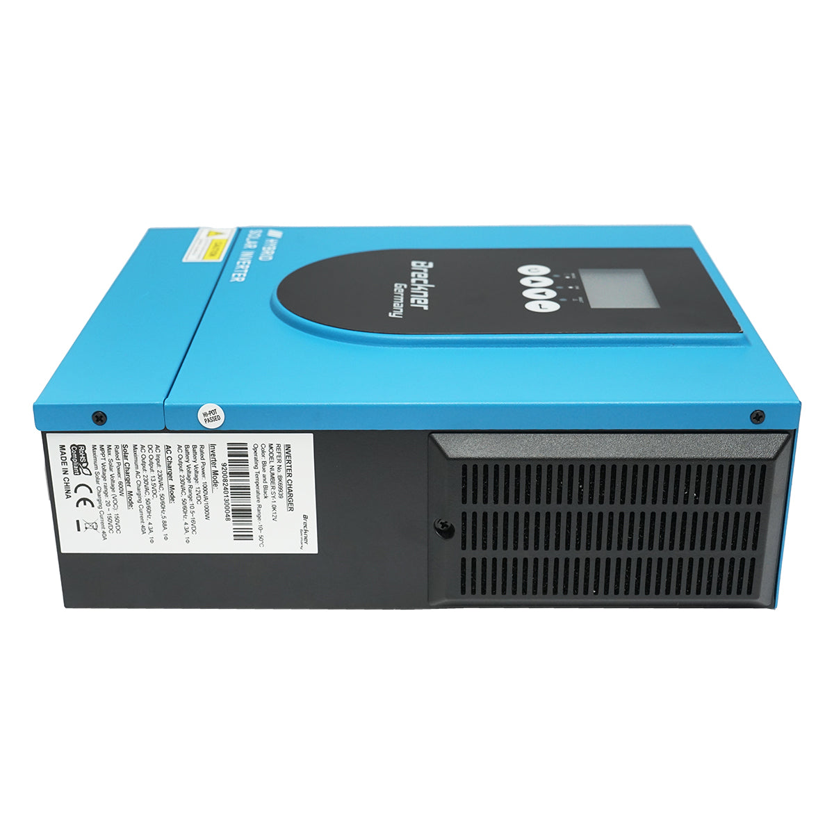 Inverter solare ibrido 1,0 KW, 12V, 40A, MPPT, monofase, OFF-GRID, SY-1.0K12V Breckner Germany