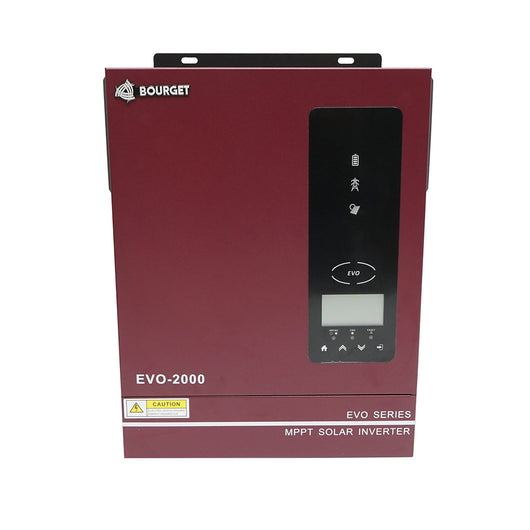 Inverter solare ibrido 1,6 KW, 12V, 80A MPPT, monofase, OFF-GRID, EVO-2000 Bourget