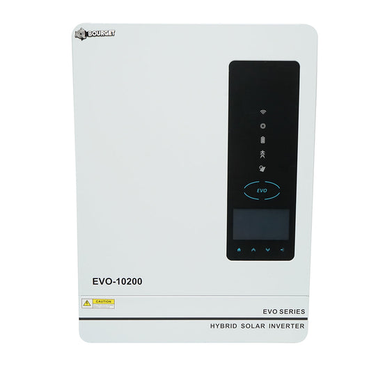 Inverter solare ibrido 10,2 KW, 48 V, 160 A MPPT, monofase, ON/OFF-GRID, EVO-10200 Bourget