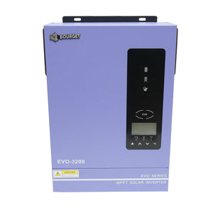 Inverter solare ibrido 3,0 KW, 24 V, 80 A MPPT, monofase, OFF-GRID, EVO-3200 Bourget