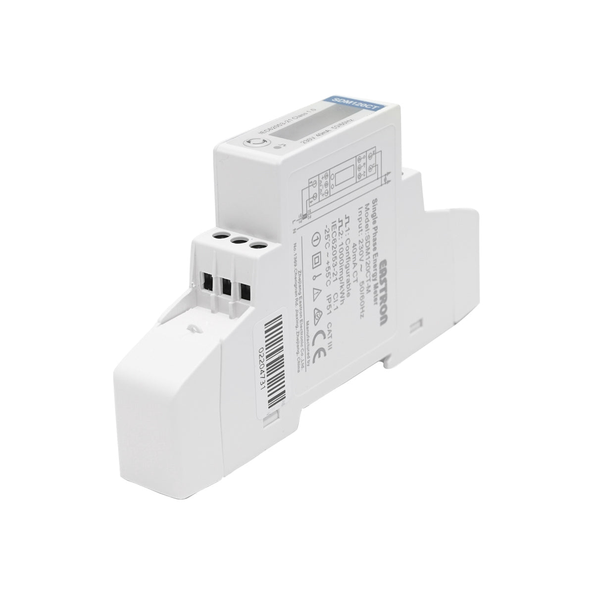 Kit contatore intelligente Deye 220 V, 40 A, monofase con fusibile digitale a nucleo diviso SDM120CT