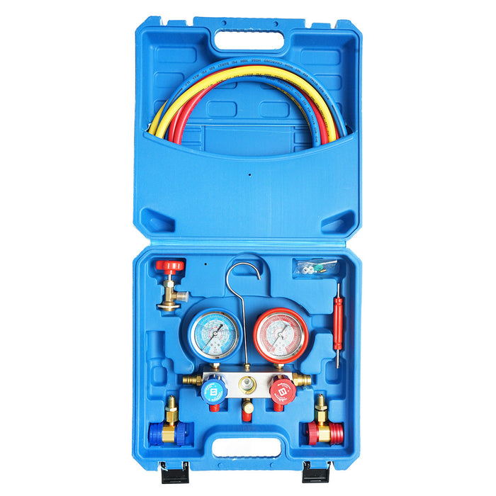 Kit di controllo e ricarica dell'impianto di climatizzazione per auto R22, R32, R134a, R410a