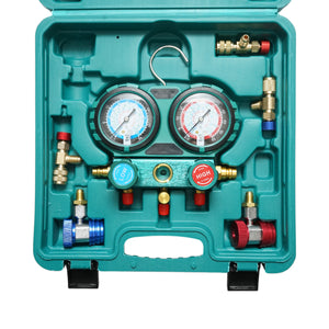 Kit di controllo e ricarica dell'impianto di climatizzazione per auto, freon R12, R22, R134a, R404, R502