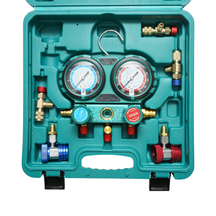 Kit di controllo e ricarica dell'impianto di climatizzazione per auto, freon R12, R22, R134a, R404, R502