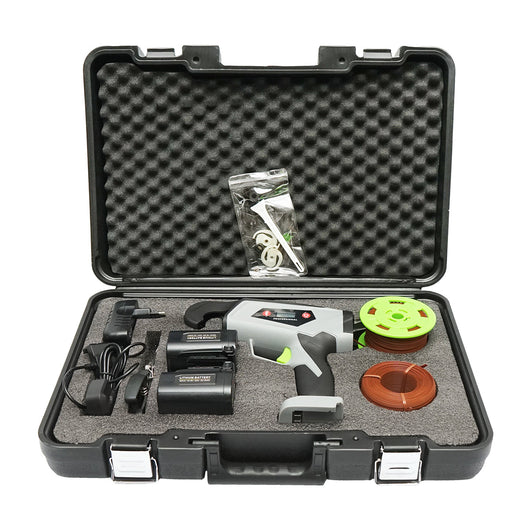 Legatrice per Vigneto, Dispositivo automatico per la legatura di viti, ortaggi e alberi da frutto — 60W, con batteria Li-ion da 16,8V, diametro di legatura 25 mm.